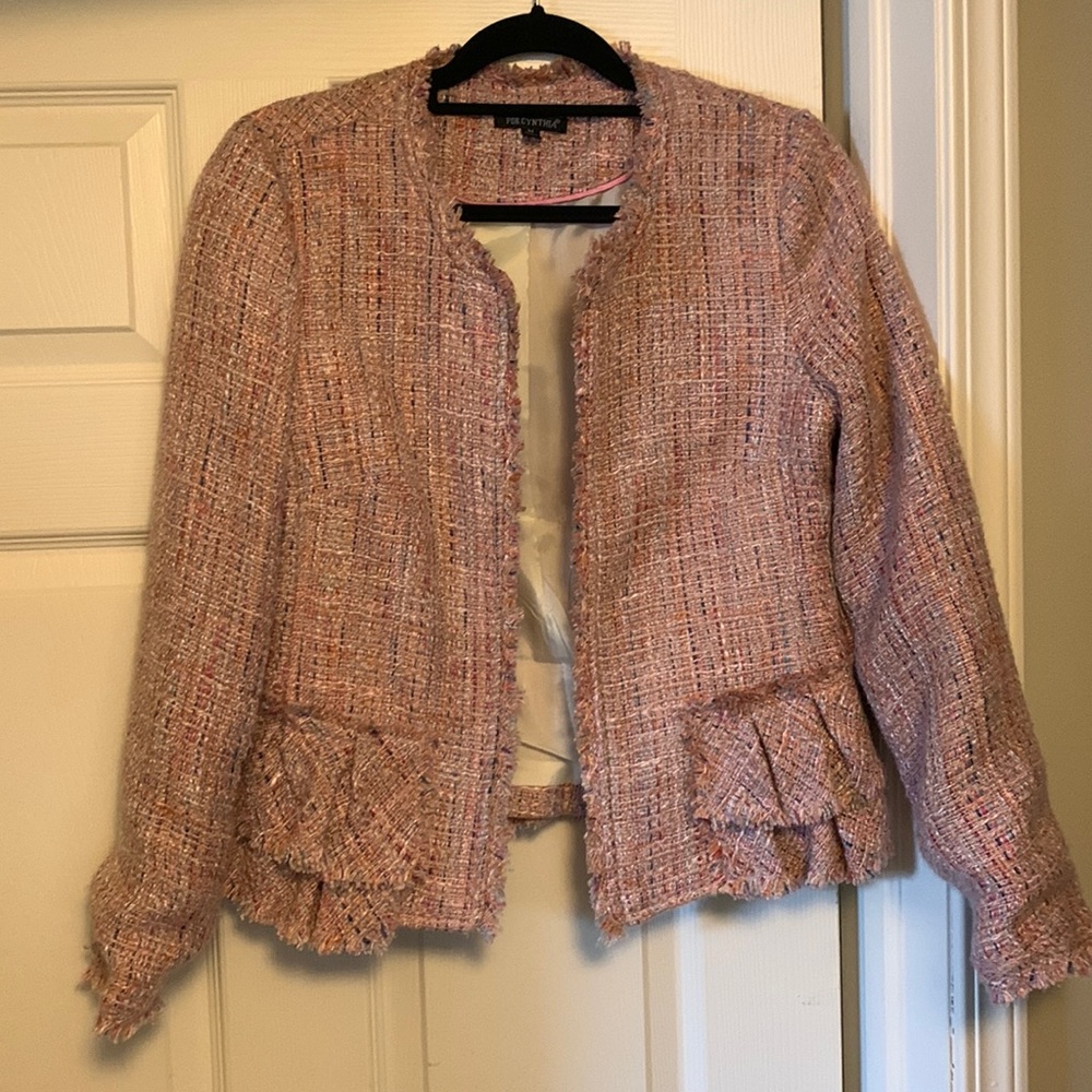 Pink Tweed Blazer